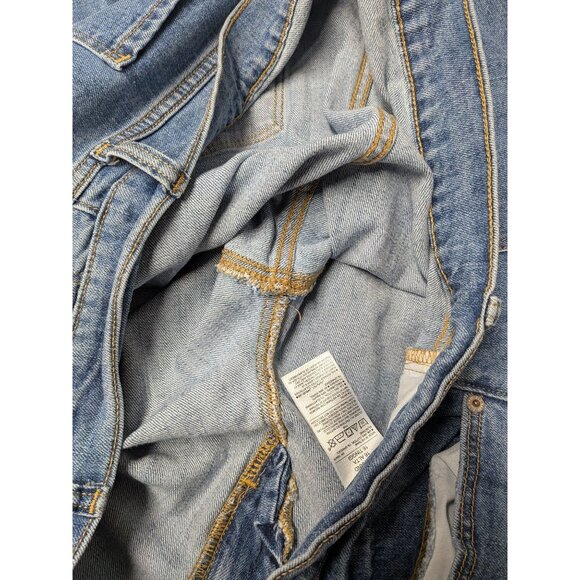 Old Navy Boyfriend Jeans Women Size 16 Tall Mid Rise Patchwork Distressed Grunge - Picture 10 of 12